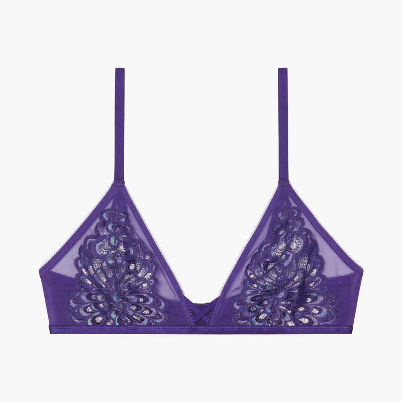 purple bralette