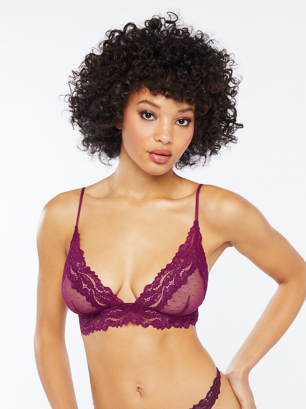 dark purple bralette