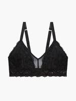 Floral Lace and Mesh Bralette