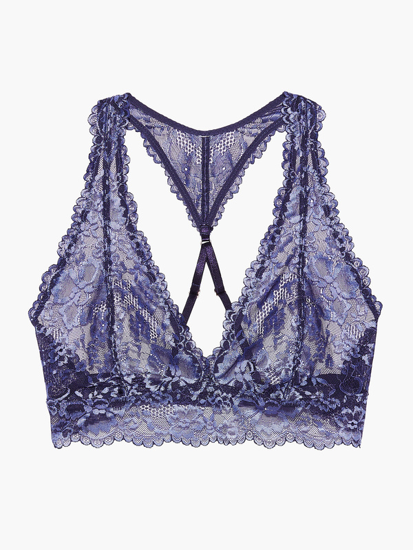 Floral Lace Racerback Bralette in Blue & Multi | SAVAGE X FENTY UK ...