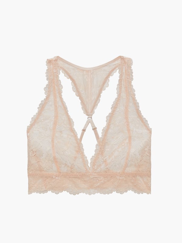 Floral Lace Racerback Bralette In Pink Savage X Fenty 3320