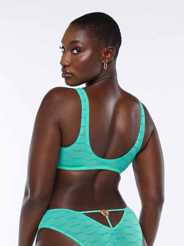Flocked Logo Bralette