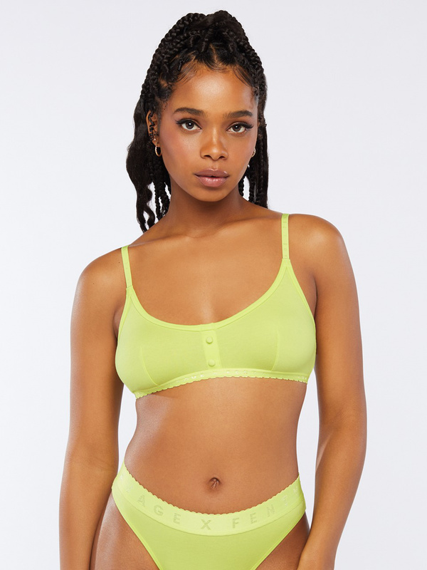 savage x cotton jersey bralette