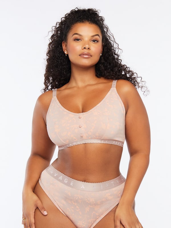 savage x cotton jersey bralette