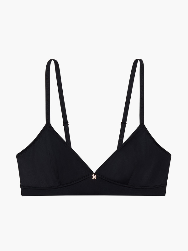 V-Front Microfiber Bralette in Black | SAVAGE X FENTY