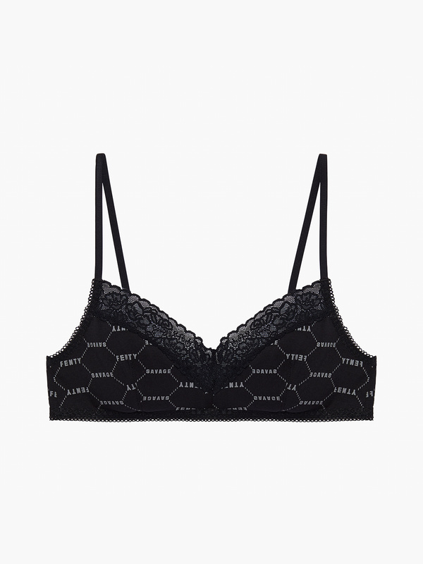 Cotton Essentials Lace-Trim Bralette