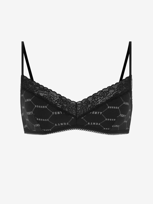 Cotton Essentials Lace-Trim Bralette