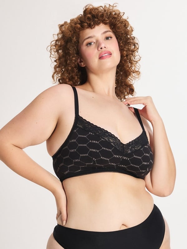 Cotton Essentials Lace-Trim Bralette