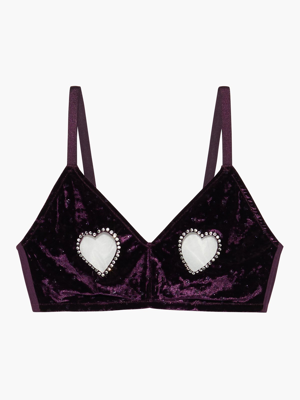 Year of Ours Thermal Cutout Bra - Black/Rose Violet