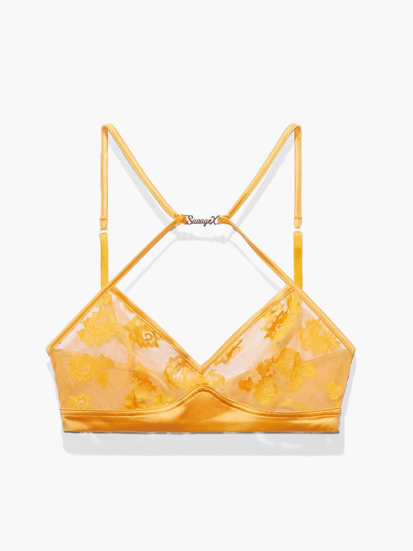 Strap Up Lace Bralette in Yellow | SAVAGE X FENTY