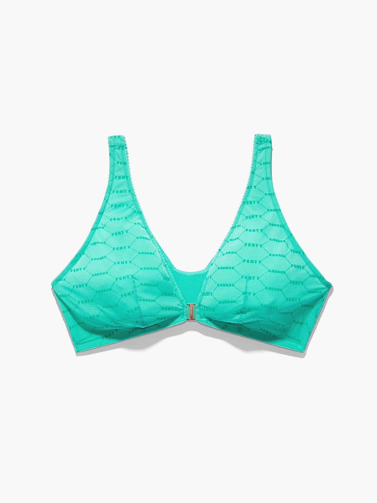 Topshop premium crinkle satin micro bralette in emerald - part of a set -  ShopStyle Bras