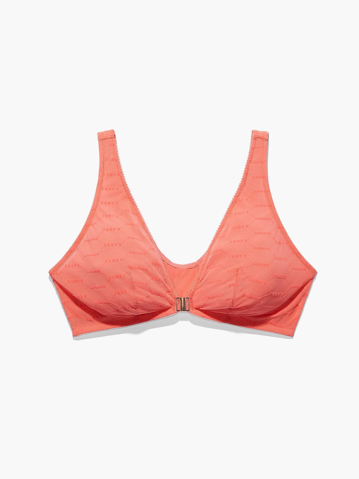 Savage X Fenty Women's Flocked Logo Bralette, Sugar Pink, X-Large :  : Clothing, Shoes & Accessories