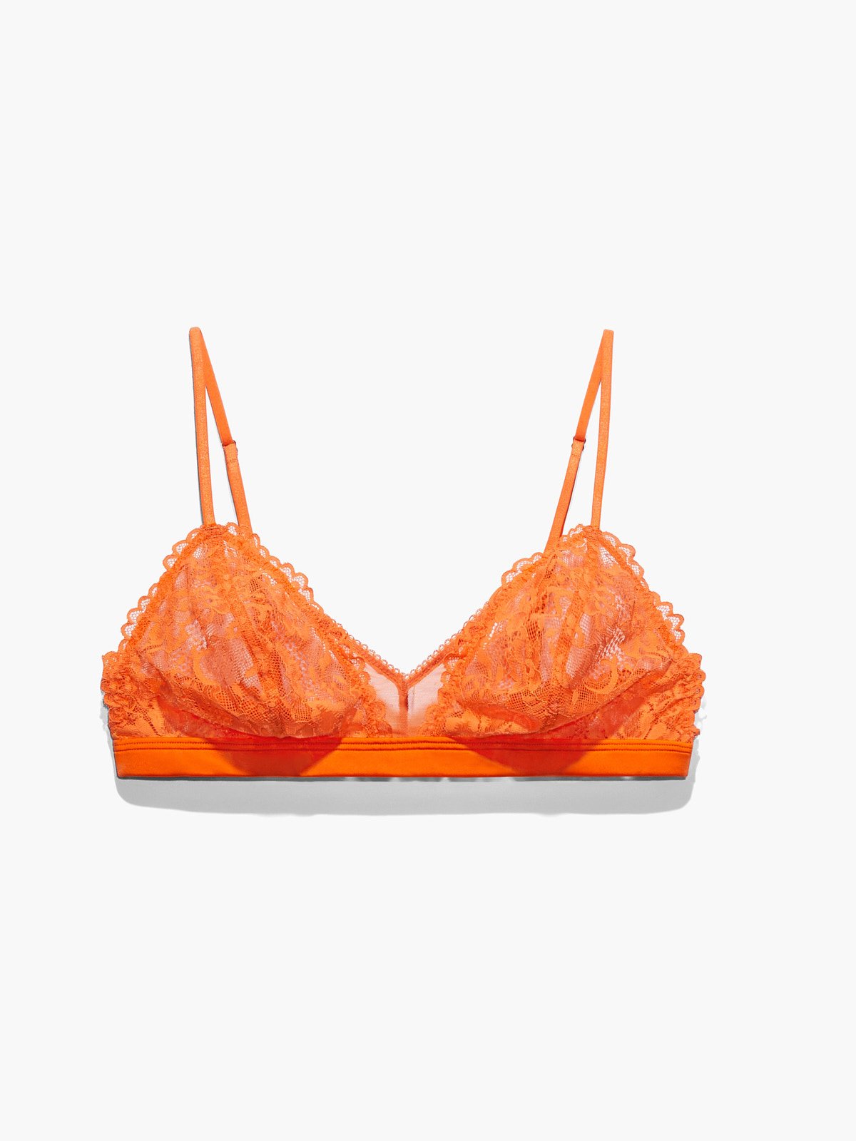 All.you.lively Women's Longline Lace Bralette - Burnt Orange M : Target