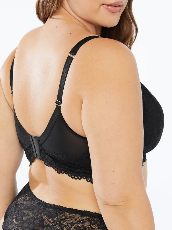 Floral Lace & Mesh Bralette