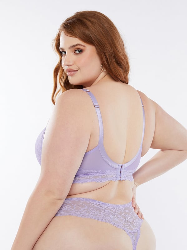 Floral Lace & Mesh Bralette