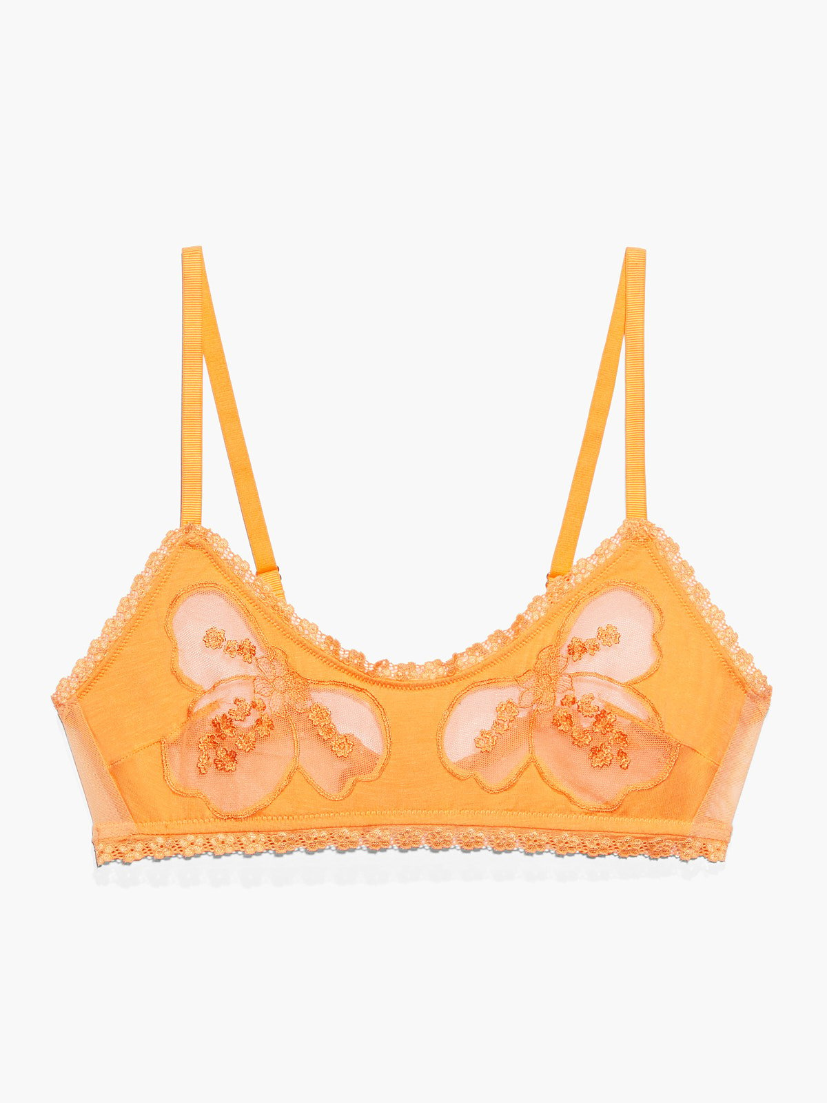 A Peek Behind the Lace Bralette in Orange | SAVAGE X FENTY