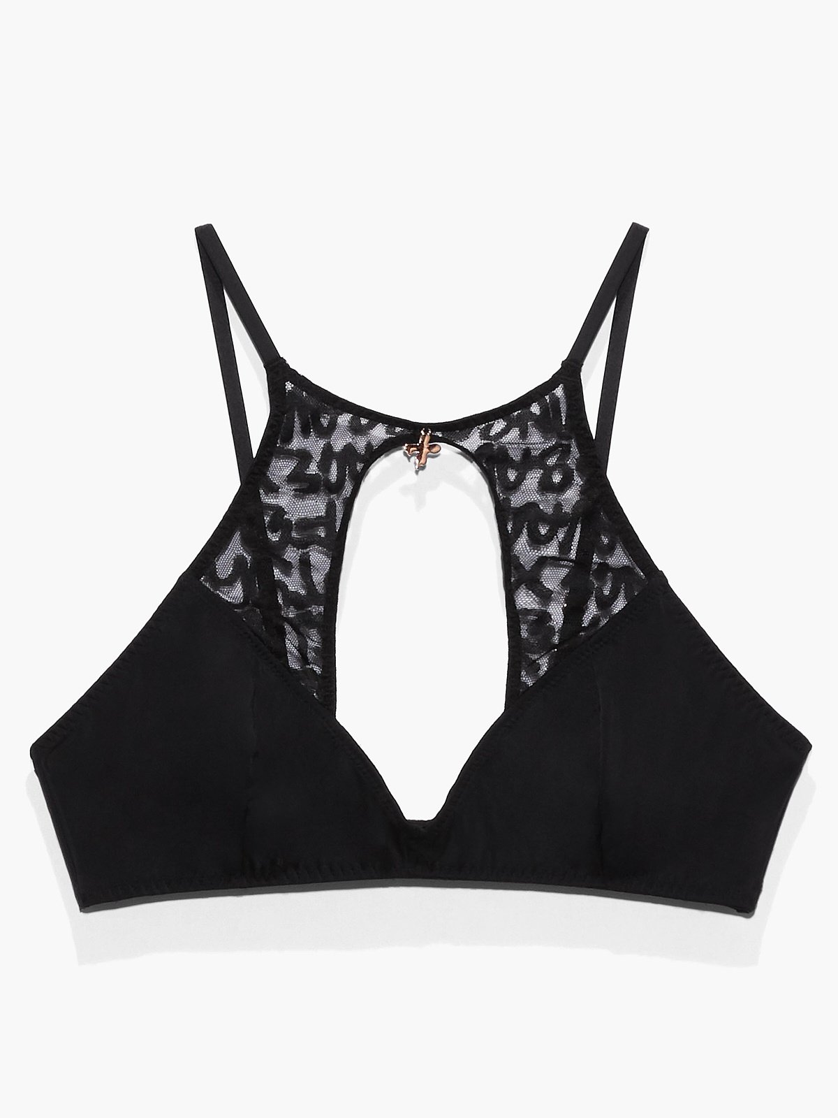 Tagged by Savage High-Neck Bralette in Black