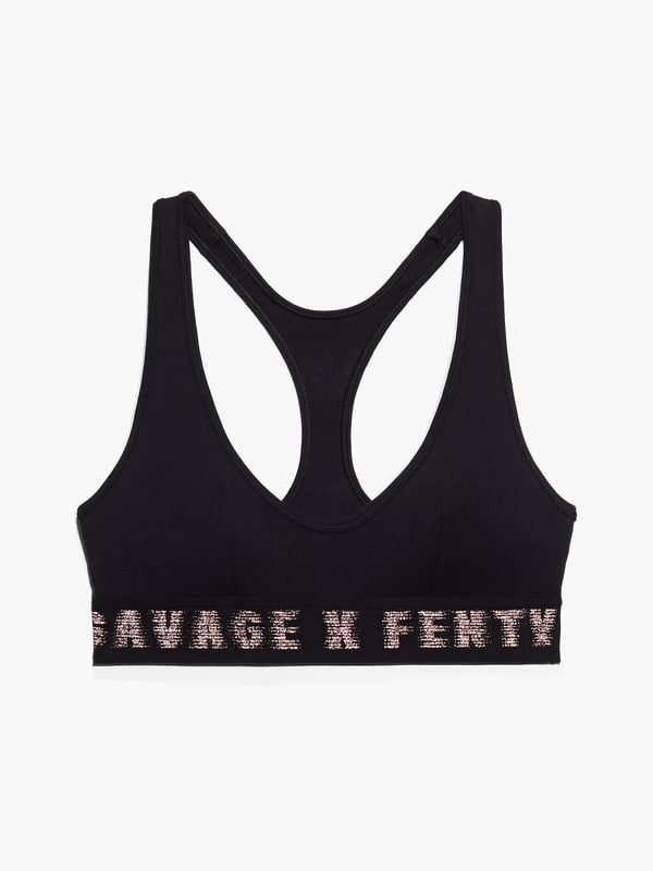 Forever Savage Scoop Neck Bralette in Black | SAVAGE X FENTY