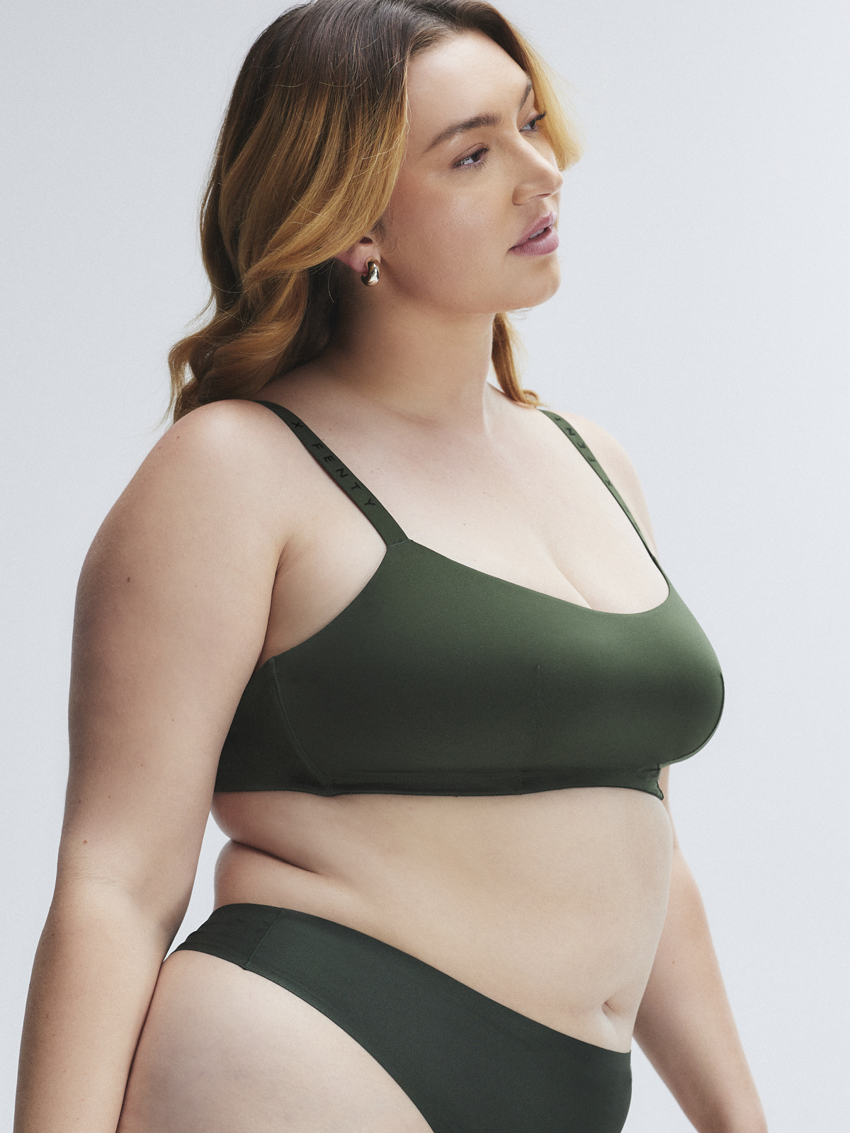 NEW Microfiber Unlined Bralette in Green | SAVAGE X FENTY