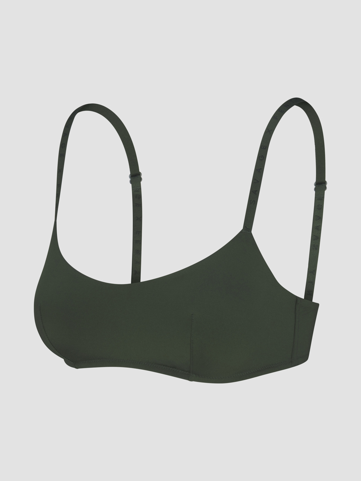 NEW Microfiber Unlined Bralette in Green | SAVAGE X FENTY
