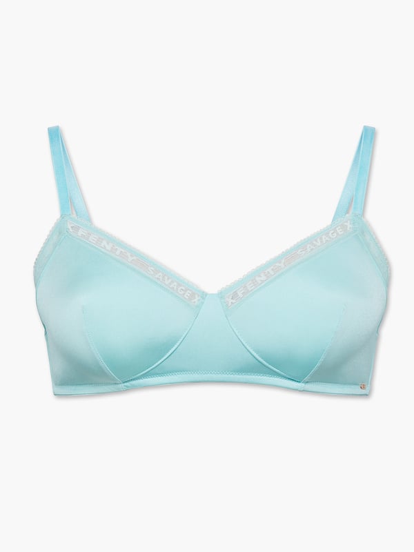 NEW Microfiber Logo-Trim Unlined Bralette