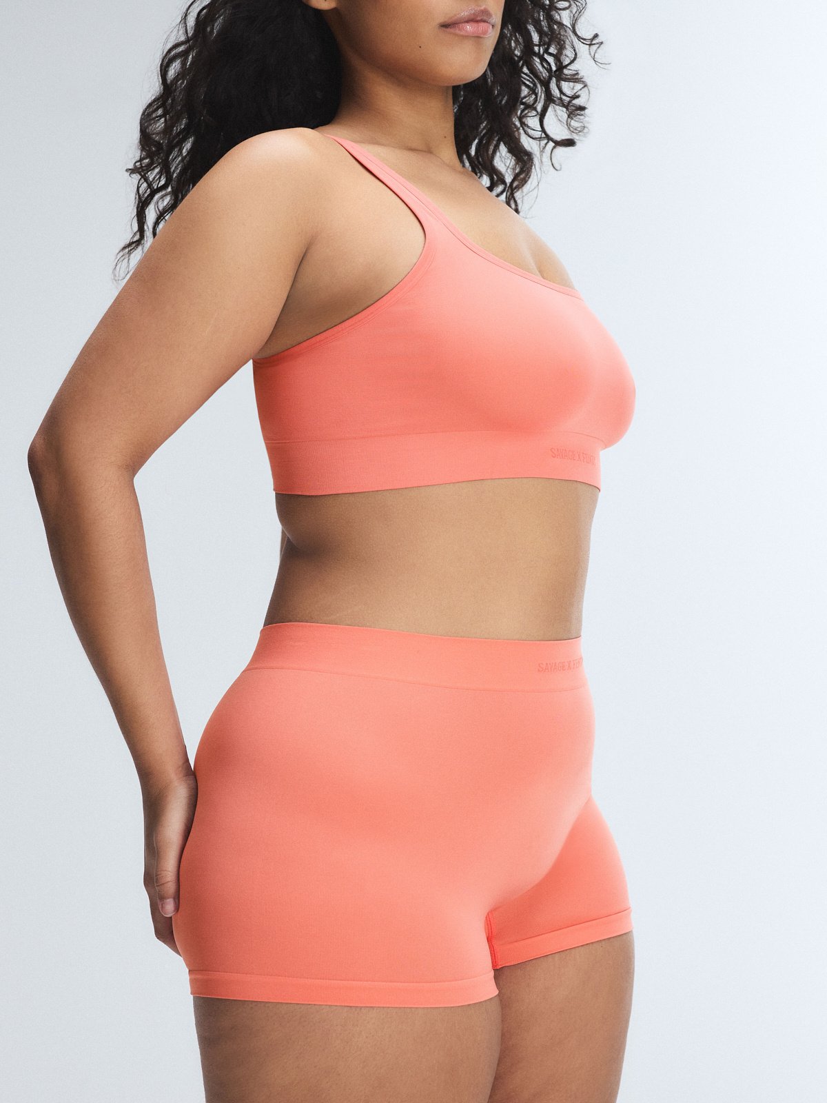 Seamless Scoop-Neck Bralette in Pink | SAVAGE X FENTY