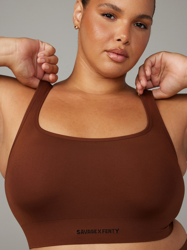 Seamless Scoop-Neck Bralette
