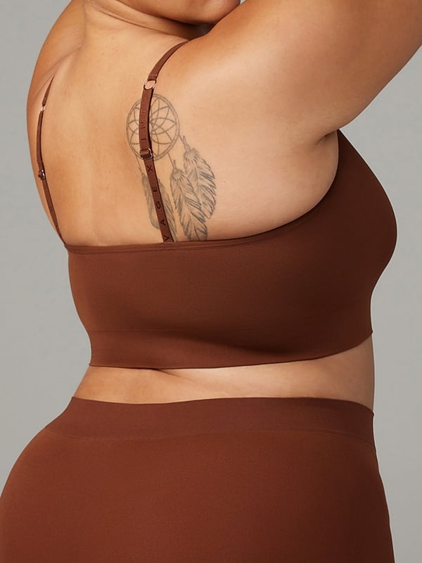 Seamless Scoop-Neck Bralette