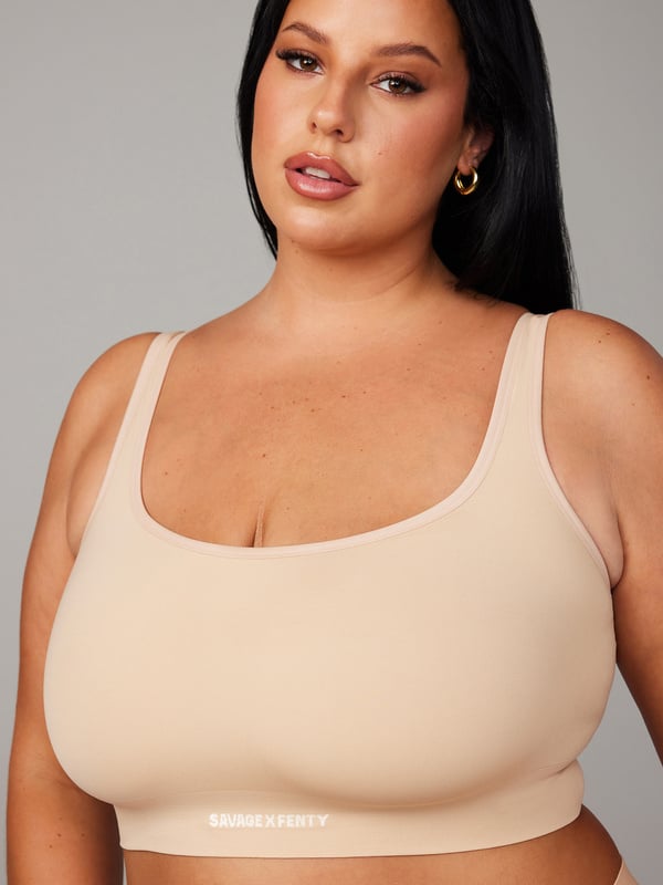 Seamless Scoop-Neck Bralette