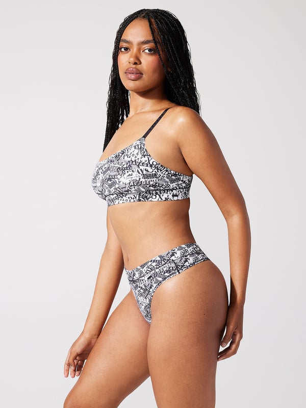 Cotton Essentials Scoop-Neck Bralette