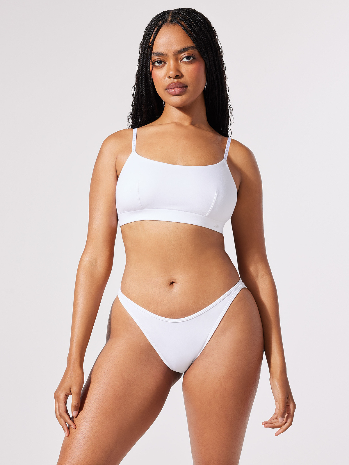 Cotton Essentials Scoop-Neck Bralette
