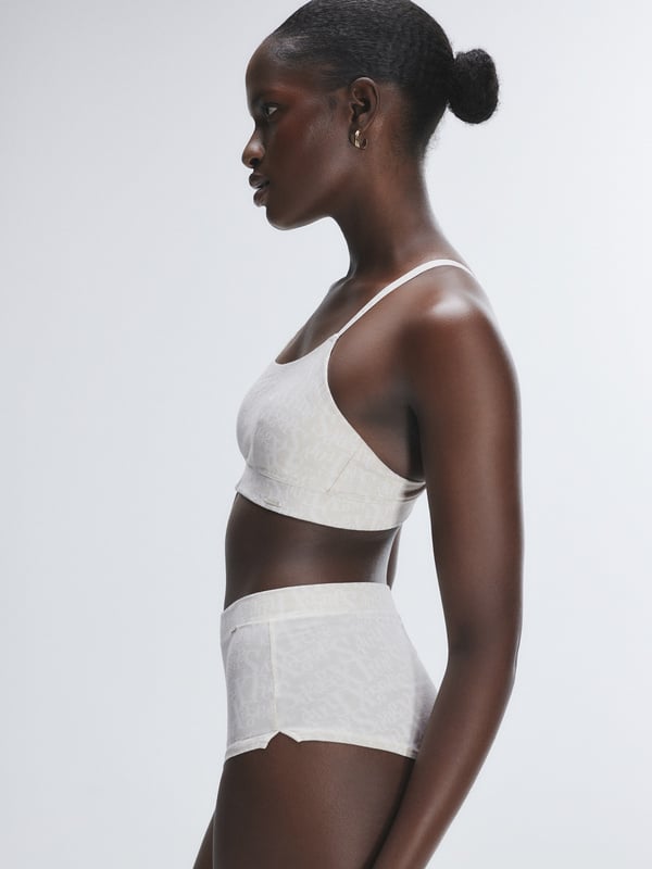 Cotton Essentials Scoop-Neck Bralette