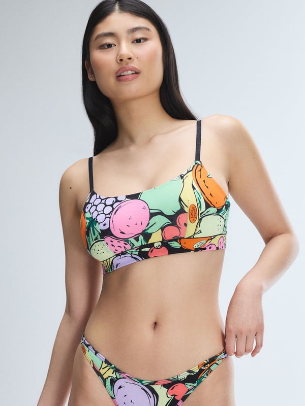 Seamless Scoop-Neck Bralette