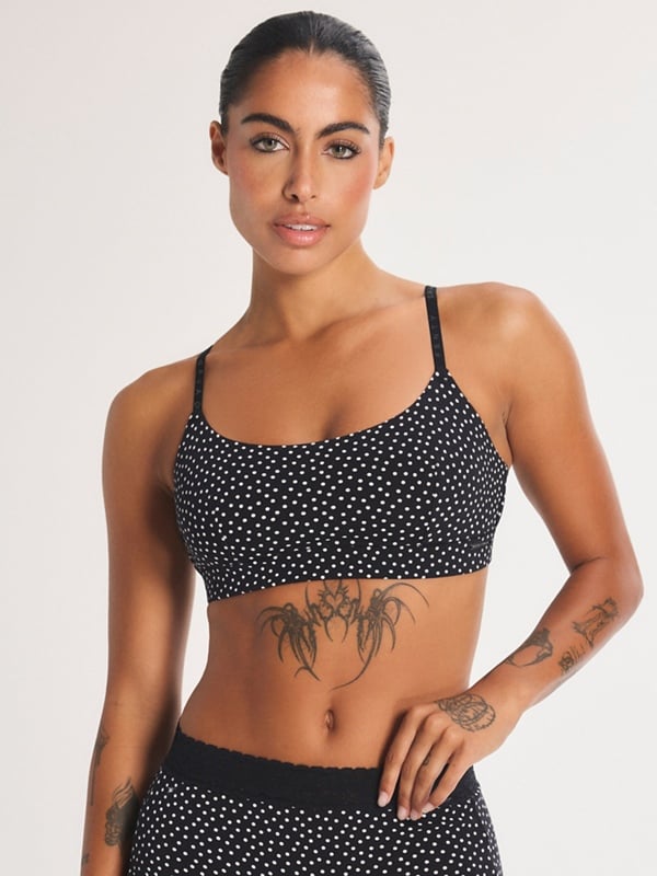 Cotton Essentials Scoop-Neck Bralette