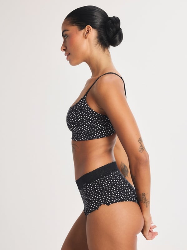 Cotton Essentials Scoop-Neck Bralette