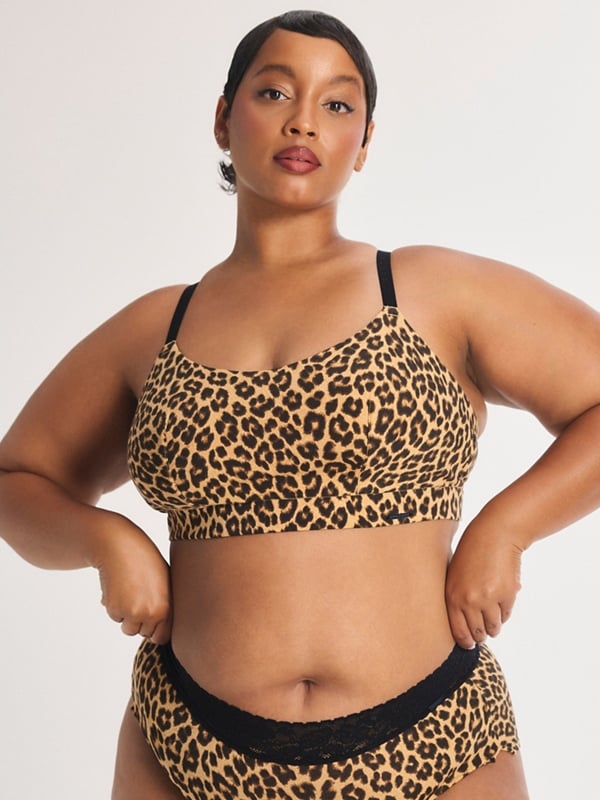 Cotton Essentials Scoop-Neck Bralette