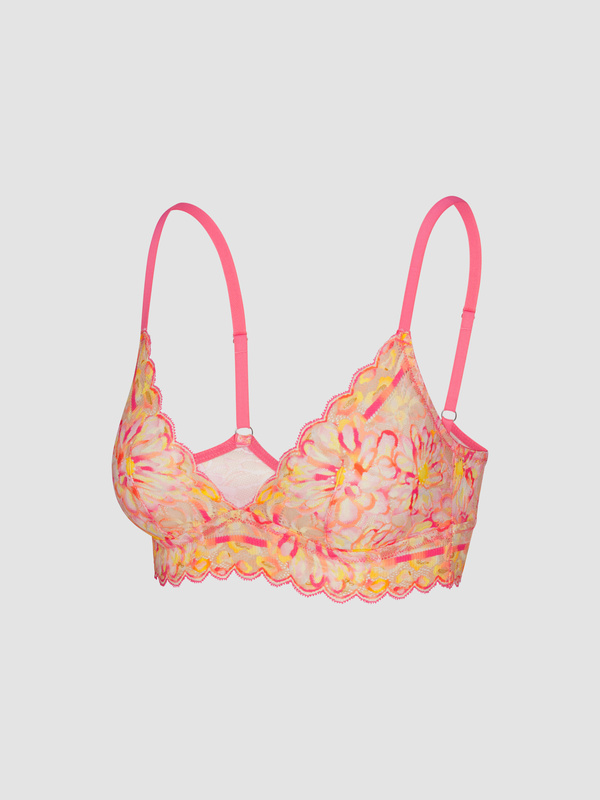 Sunray Lace Bralette in Multi & Orange & Pink | SAVAGE X FENTY