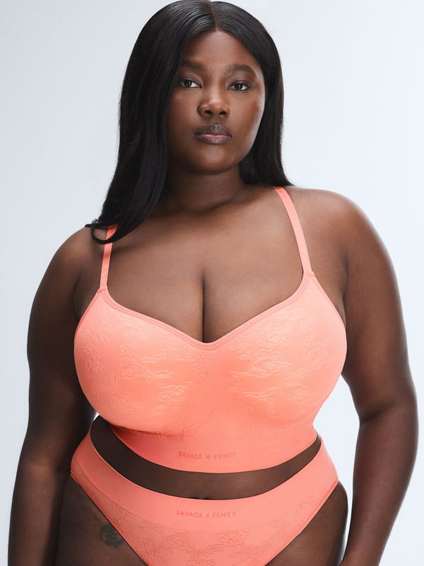 Seamless Floral Padded Bralette