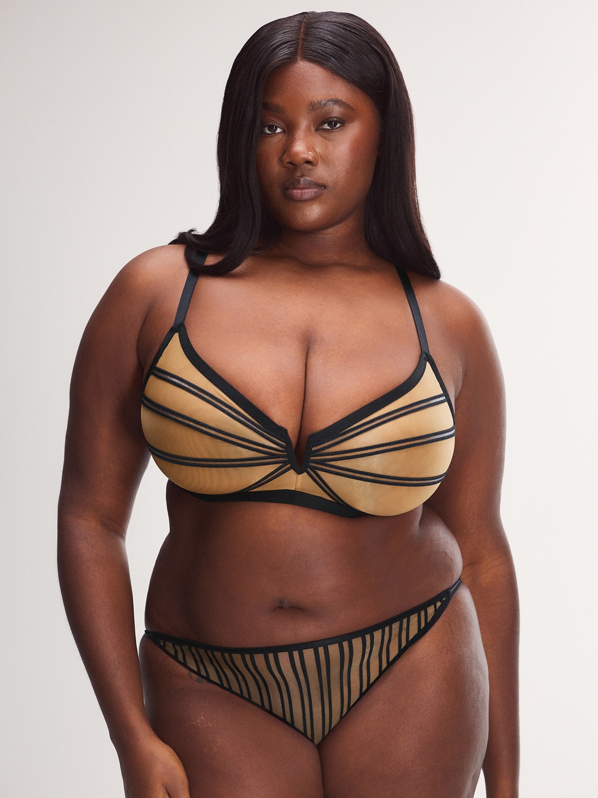 Strappy Hour Striped Bralette