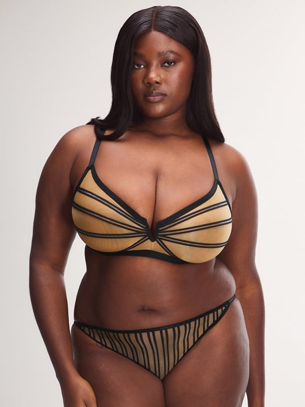 Strappy Hour Striped Bralette