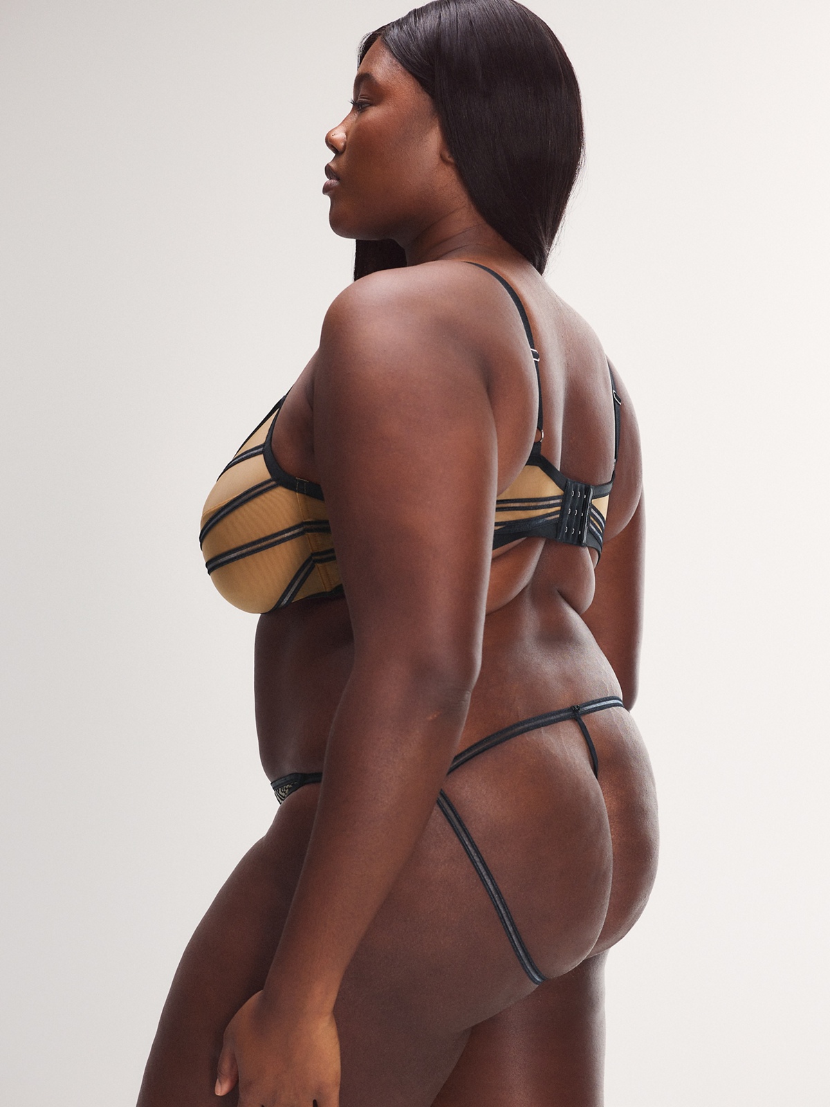 Strappy Hour Striped Bralette
