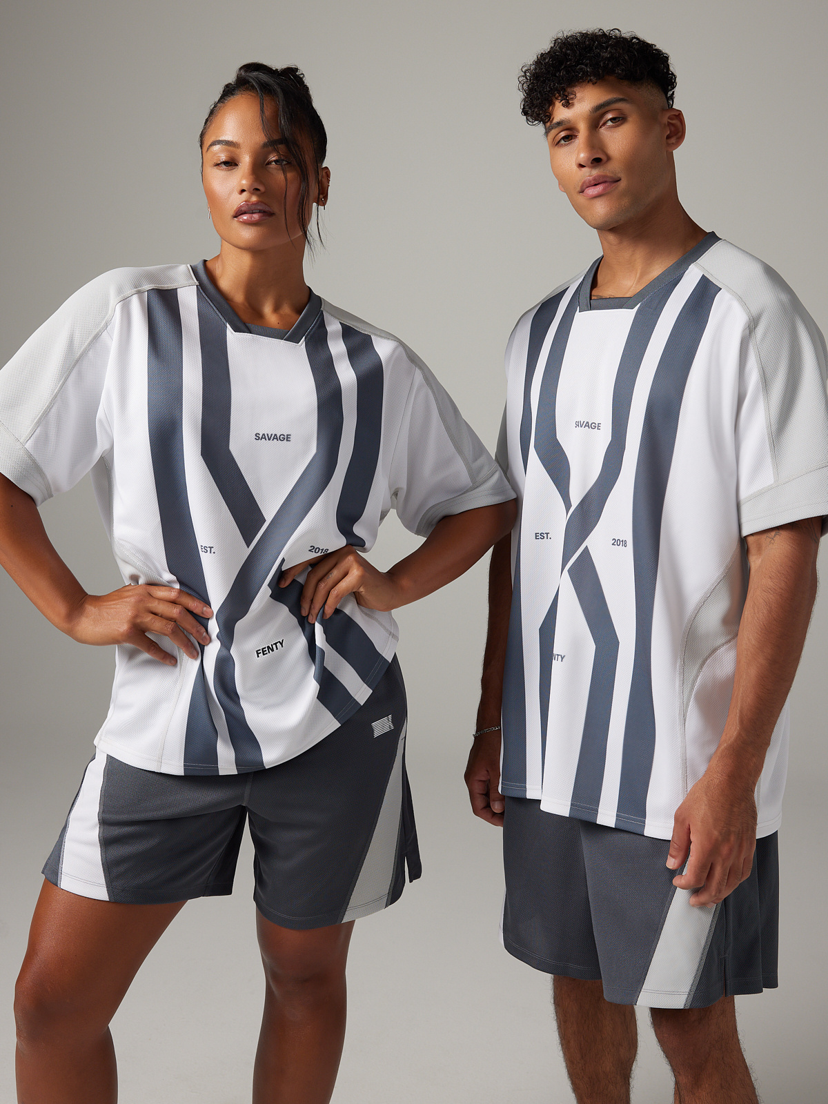 League Short in Grey & Multi | SAVAGE X FENTY