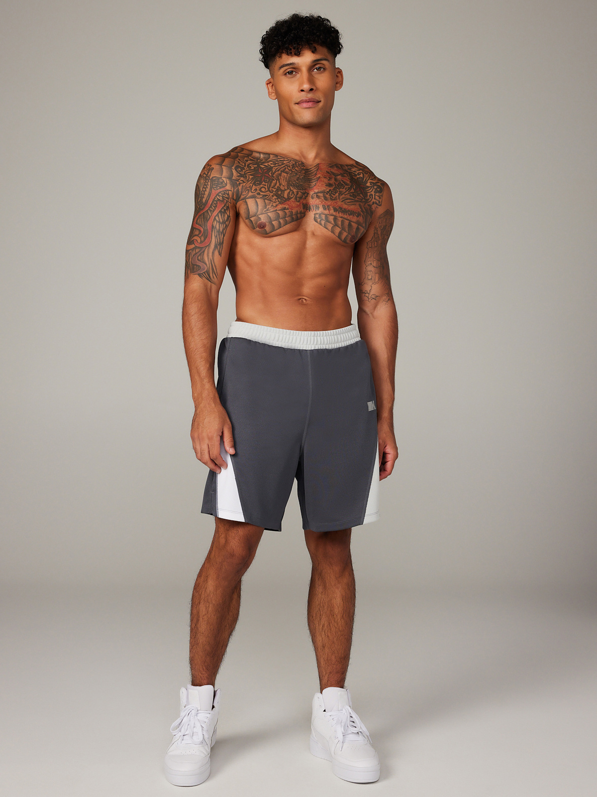 League Short in Grey & Multi | SAVAGE X FENTY