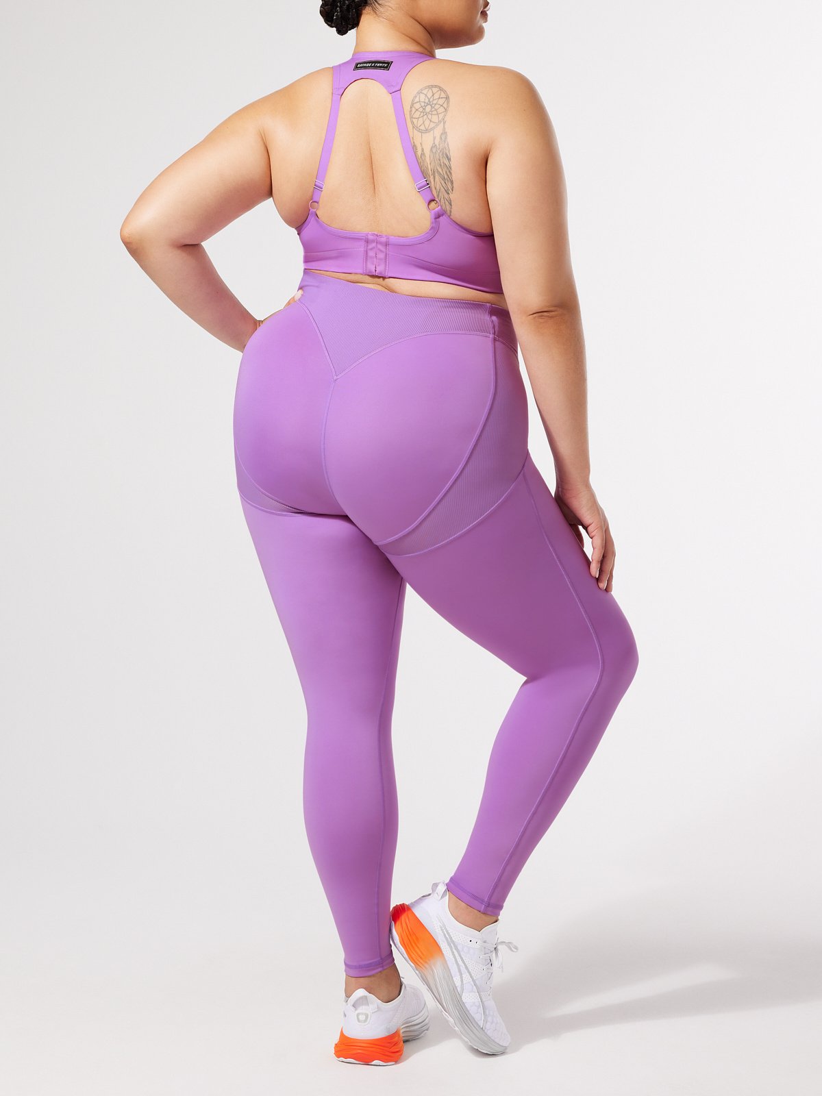 Curve Alert High-Waist Rib Legging in Purple