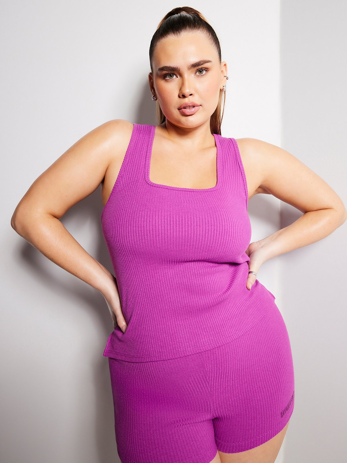 Xssential Heavy Rib Booty Short in Purple | SAVAGE X FENTY
