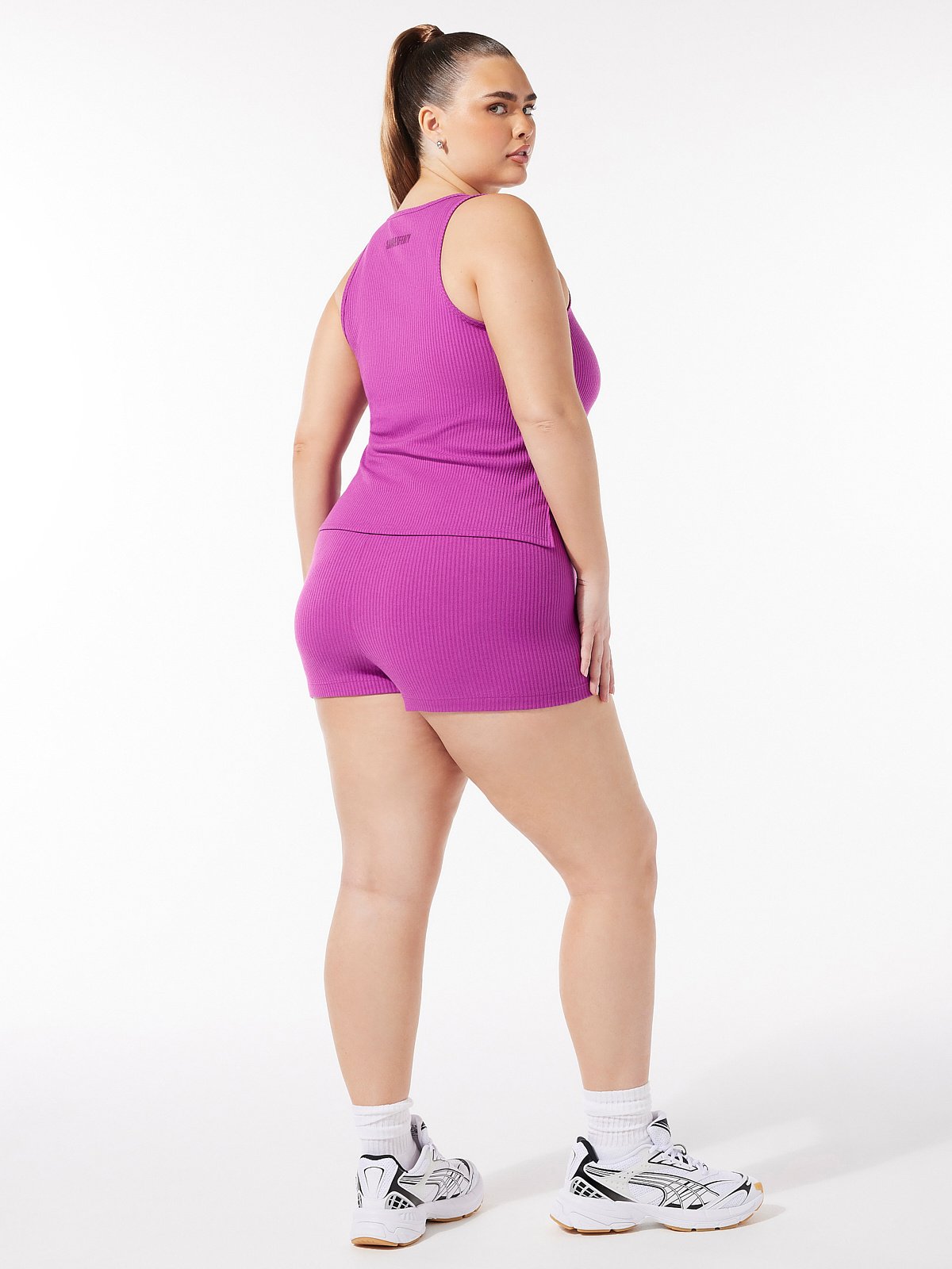 Xssential Heavy Rib Booty Short in Purple | SAVAGE X FENTY
