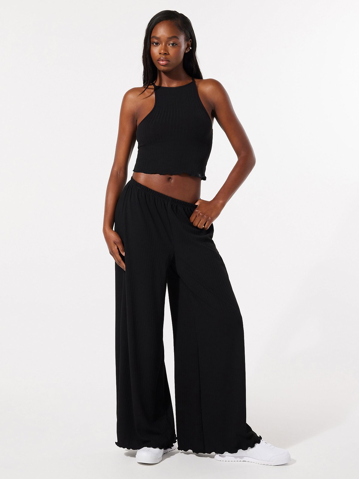 Thicc Rib Wide-Leg Pant