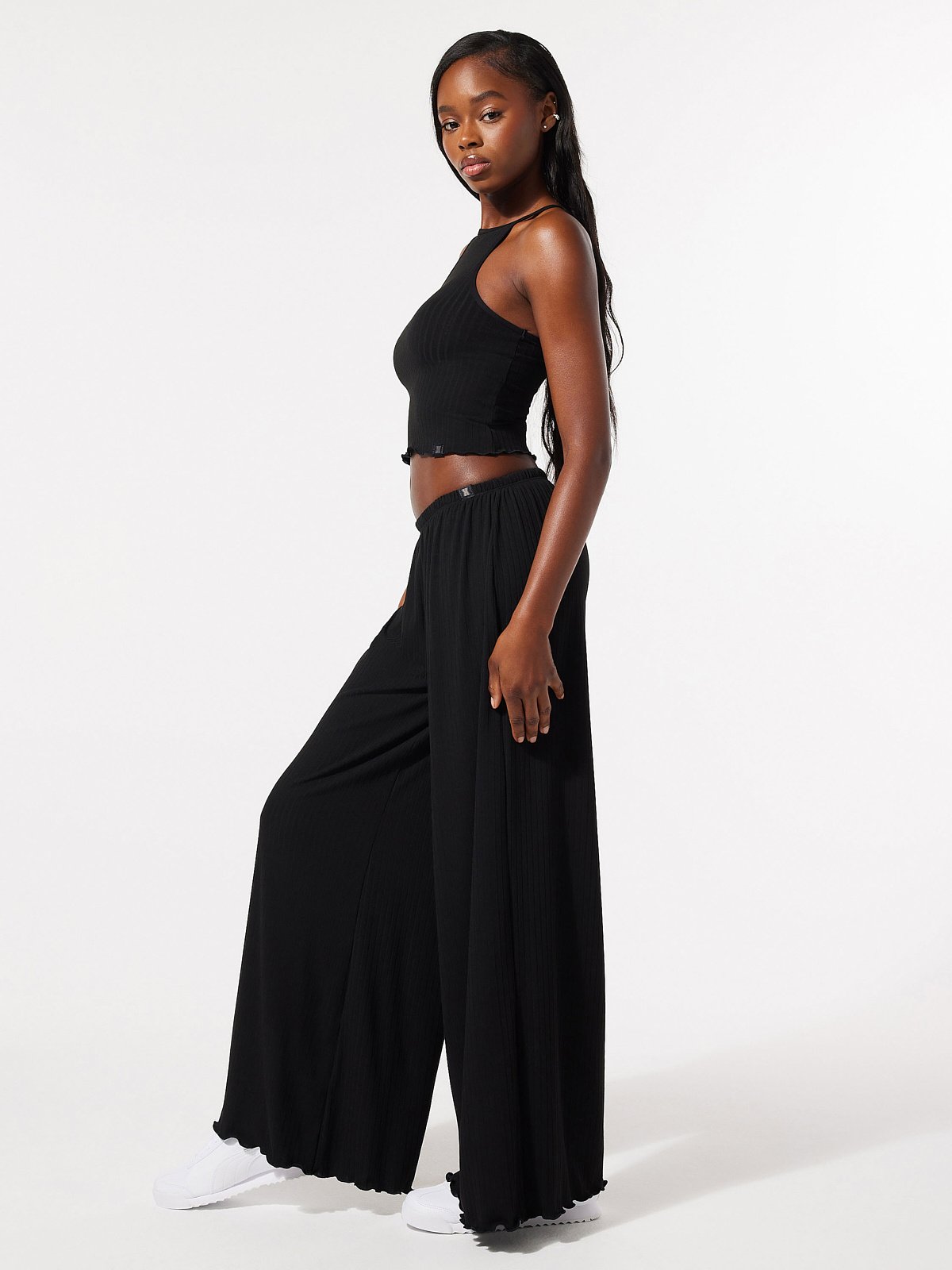 Thicc Rib Wide-Leg Pant