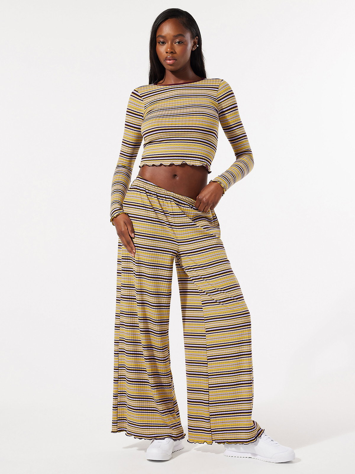 Thicc Rib Wide-Leg Pant