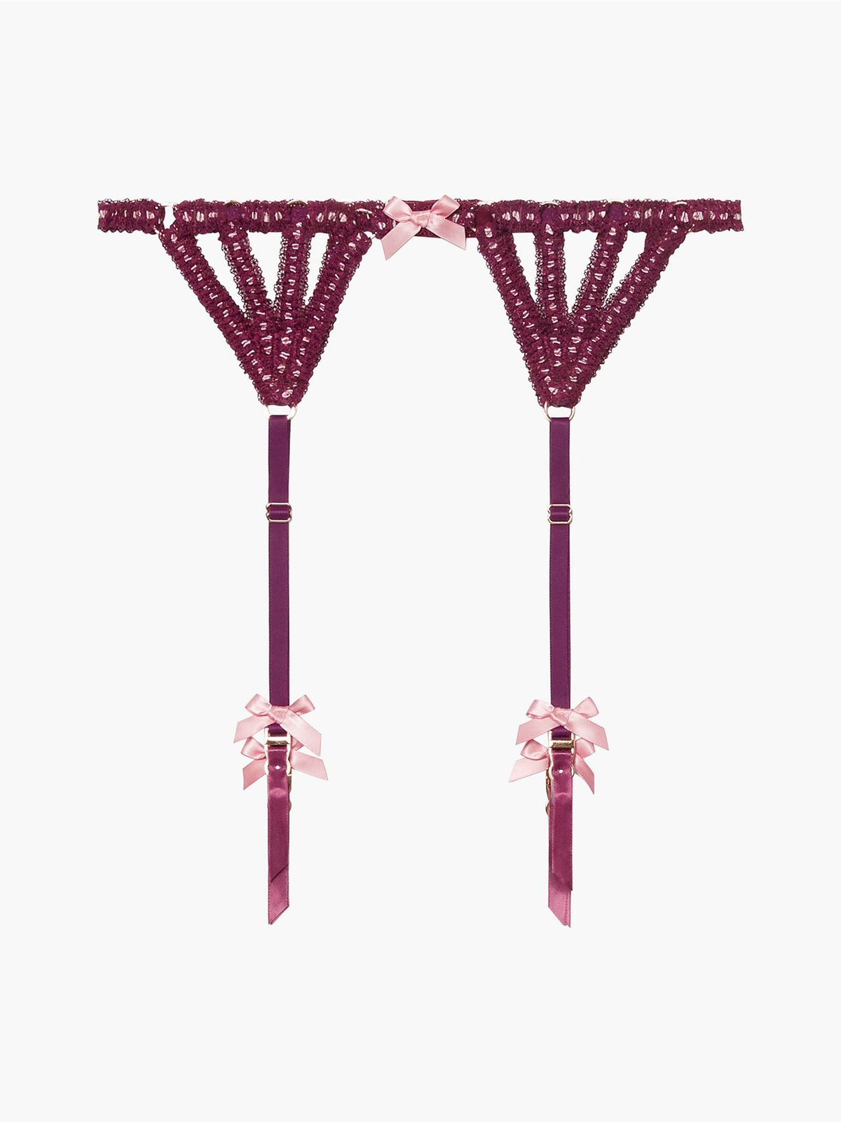 Ultra Sexy Satin Garter Belt in Purple SAVAGE X FENTY France